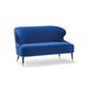 divano classico / in tessuto / blu / 2 posti