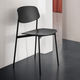 sedia contemporanea / da interno / impiallacciata in legno / con supporto in acciaio