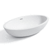 lavabo da appoggio / in ceramica / ovale / contemporaneo