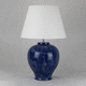 lampada da tavolo / in metallo / in tessuto / in ceramica