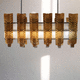 lampadario vintage / in metallo / in vetro di Murano / in vetro soffiato