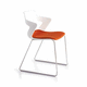 sedia contemporanea / da interno / in polipropilene / con supporto in acciaio