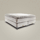 letto matrimoniale / contemporaneo / imbottito / in tessuto