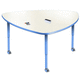 tavolo contemporaneo / in laminato / con supporto in metallo / rettangolare