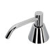 distributore di sapone professionale / da incasso / in metallo cromato / manuale