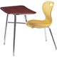 sedia contemporanea / da interno / in plastica / con tavolo integrato