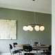 lampadario contemporaneo / in vetro soffiato / in bronzo / LED
