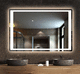 specchio da bagno a muro / contemporaneo / rettangolare / in alluminio