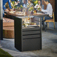 barbecue a legna / mobile / in metallo / in calcestruzzo