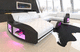 divano modulare / contemporaneo / in pelle / beige