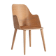 sedia moderna / in legno compensato / con supporto in legno / con 4 piedi