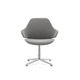 sedia da ufficio design originale / da interno / in tessuto / con supporto in alluminio