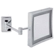 specchio a muro / moderno / quadrato / in ottone cromato