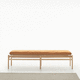 panca contemporanea / in legno / senza schienale / senza braccioli