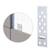 gancio per rivestimento di facciata / per piastrelle / in acciaio inossidabile