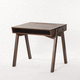 scrivania da terra / design scandinavo / in noce / in legno massiccio