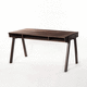 scrivania da terra / design scandinavo / in noce / in legno oliato