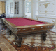 tavolo da biliardo in stile / per uso residenziale / in noce / in legno massiccio