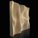pannello decorativo in legno compensato / da parete / 3D / a rilievo