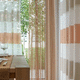 tendina voile a righe / in poliestere / lavabile / tessitura