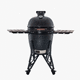 barbecue a carbonella / professionale / con rotelle / in legno
