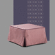 pouf contemporaneo / in tessuto / in pelle / rettangolare