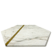sottopiatto in ottone / in marmo / esagonale