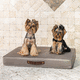 letto per cane di lusso / in tessuto / beige / marrone