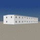 edificio prefabbricato / in acciaio / su ossatura metallica / per ufficio