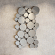 specchio a muro / design originale / rotondo / nero