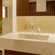 rubinetto per lavabo / da parete / da appoggio / elettronico