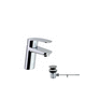 miscelatore per lavabo / da appoggio / in acciaio inox / da bagno