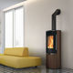 stufa a legna / 5 kW...10 kW / da appoggio / contemporanea