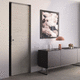 porta da interno / impiallacciata in legno / a scomparsa / contemporanea