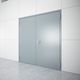 porta da interno / in acciaio galvanizzato / in laminato / battente