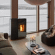 stufa a pellet / a pellets di legno / 6 kW / multicombustibile