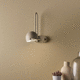 applique contemporanea / da interno / in bronzo / tonda
