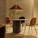 sedia da pranzo contemporanea / da interno / in tessuto / per uso residenziale