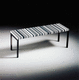 panca contemporanea / in acciaio / in Solid Surface
