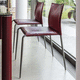 sedia contemporanea / da interno / in pelle / in feltro