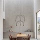 lampadario contemporaneo / in alluminio / da 6 lampadine / contract