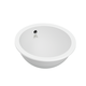 lavabo sottopiano / in ceramica / rotondo / senza foro