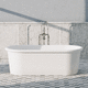 vasca da bagno ovale / da appoggio / in composito / contemporanea