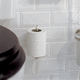 portarotolo da parete / in metallo cromato / in ceramica / per uso residenziale