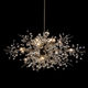 lampadario contemporaneo / in cristallo Swarovski® / in ottone / a incandescenza