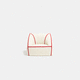 poltrona design originale / in lana / imbottita / rossa