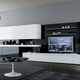 parete attrezzata TV contemporaneo / in legno laccato / Made in Italy / di Mauro Lipparini