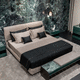 letto matrimoniale / moderno / imbottito / in melaminico