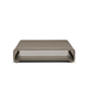 tavolino basso design minimalista / in legno / curvo / rettangolare