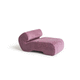 chaise longue contemporanea / in tessuto / in legno / per interni